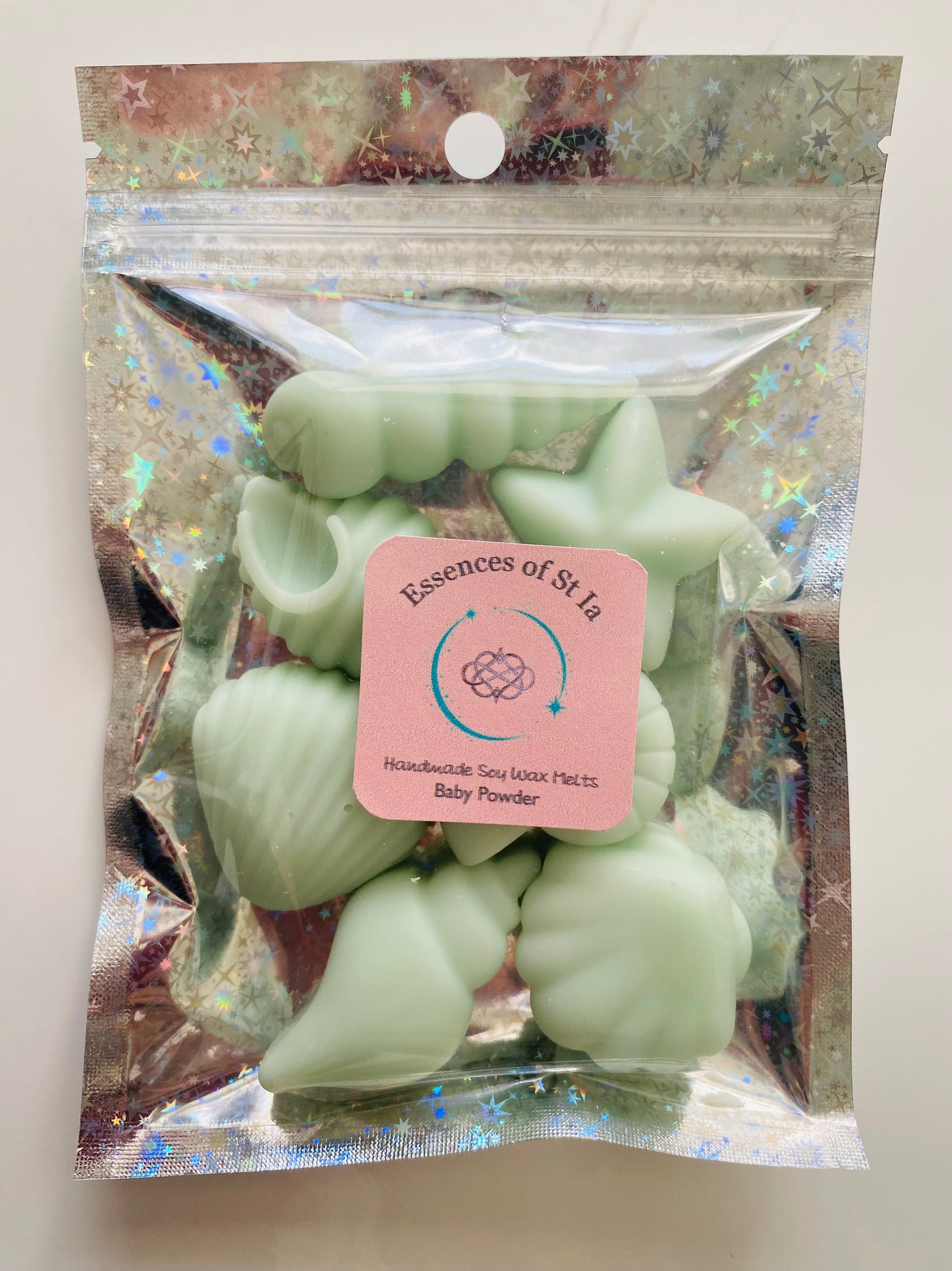 Seashell Soy Wax Melts ~ Baby Powder | Highly Scented Long-Lasting & Vegan