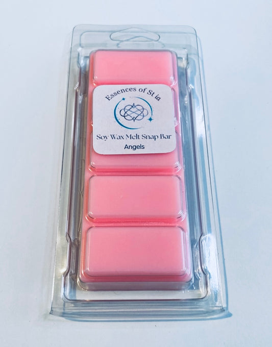 Angels Soy Wax Melt Snap Bar (50g) | Highly Scented Long Lasting Vegan Cruelty Free | Essences of St ia