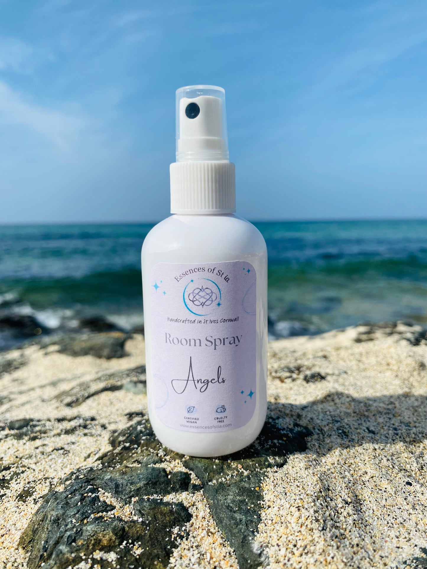 Angels Room Spray - Luxurious designer perfume-inspired home fragrance from the heart of St Ives, Cornwall. Highly scented, long lasting, vegan friendly and cruelty Free.