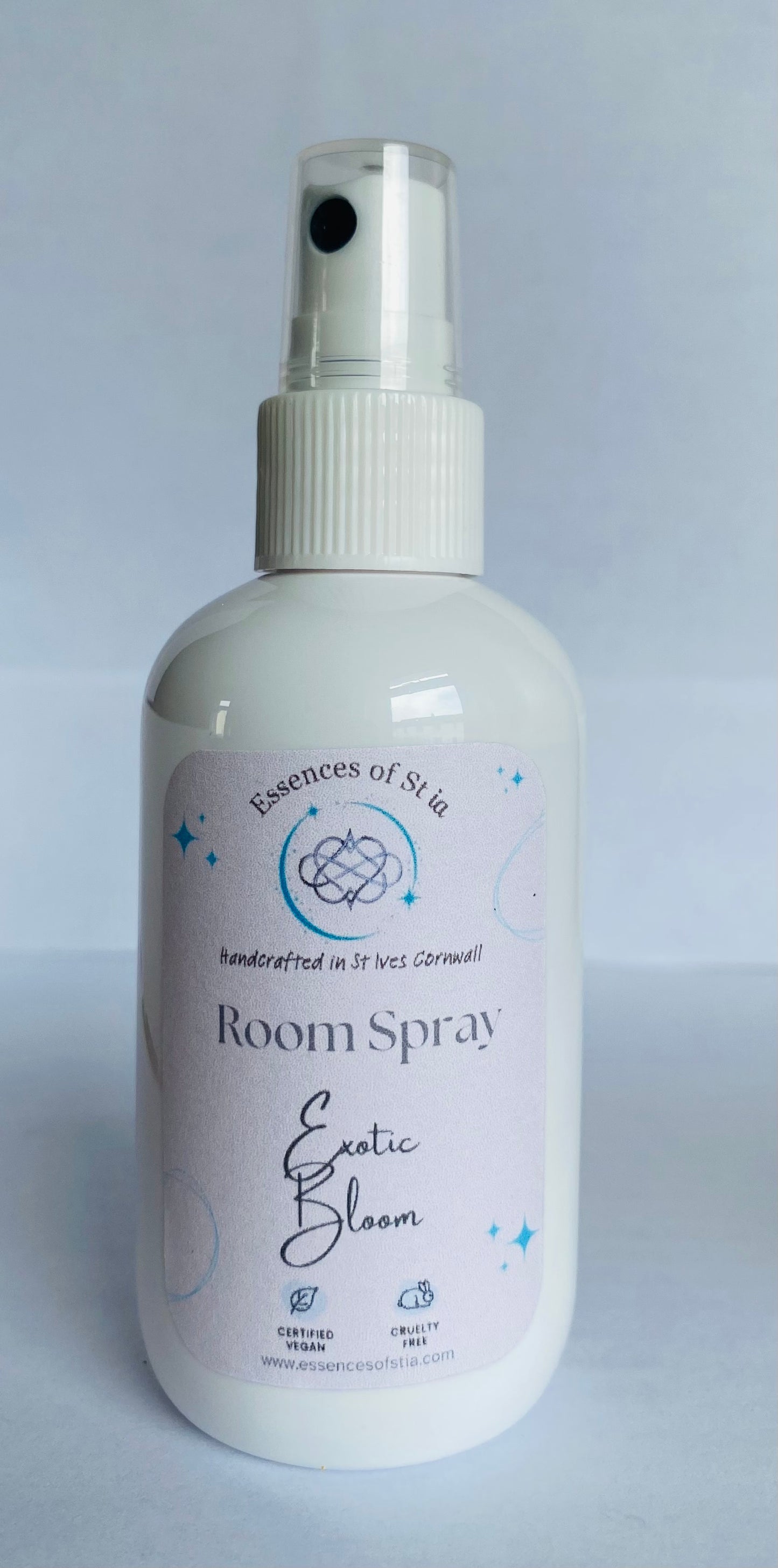 Exotic Bloom Room Spray - A vibrant, floral, laundry-inspired scent. Eco-luxury, highly scented, long lasting home fragrance housed in an eco-conscious PET bottle.