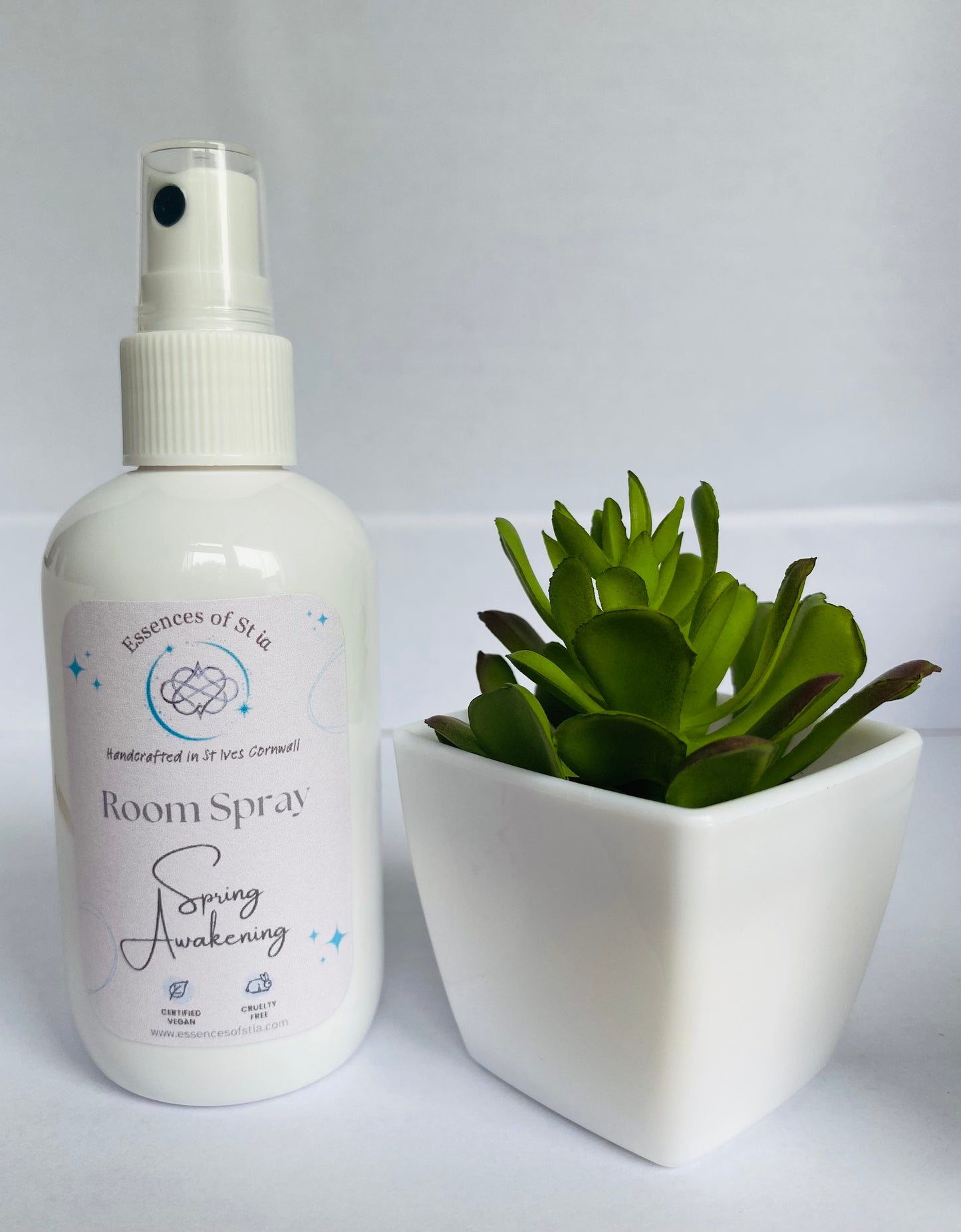 Spring Awakening Room Spray - Long lasting, vegan, cruelty free fragrance mist. Highly scented, eco-luxury handmade in St Ives, Cornwall.