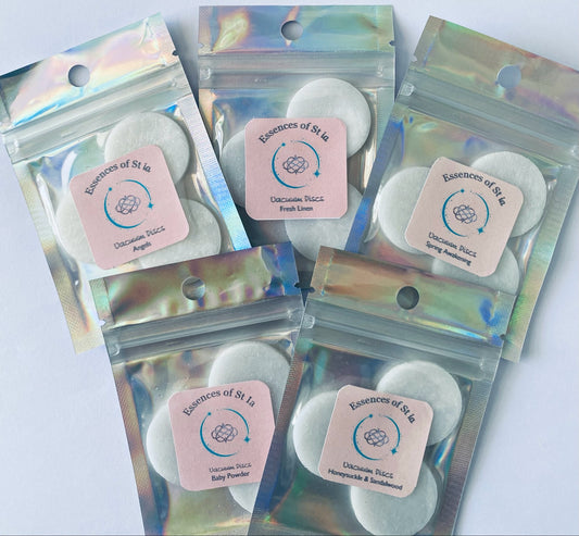 Highly Scented Vacuum Discs - Long-lasting, eco luxury fragranced discs. Vegan friendly and cruelty free. Handmade in St Ives, Cornwall