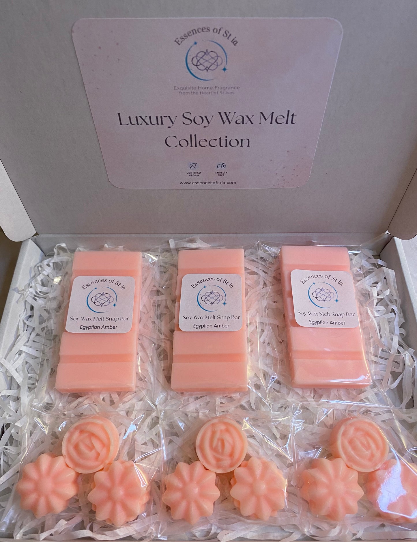 Egyptian Amber Soy Wax Melt Collection | Luxury Gift Set | Highly Scented | Long Lasting | Essences of St ia