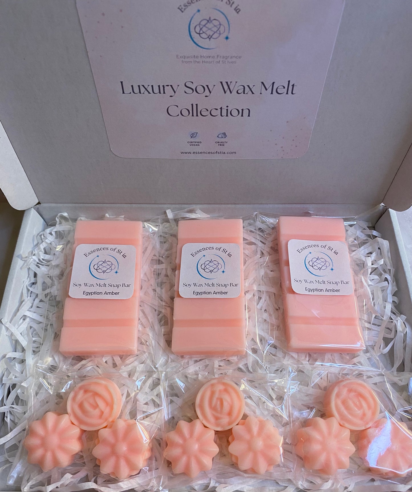 Egyptian Amber Soy Wax Melt Collection | Luxury Gift Set | Highly Scented | Long Lasting | Essences of St ia