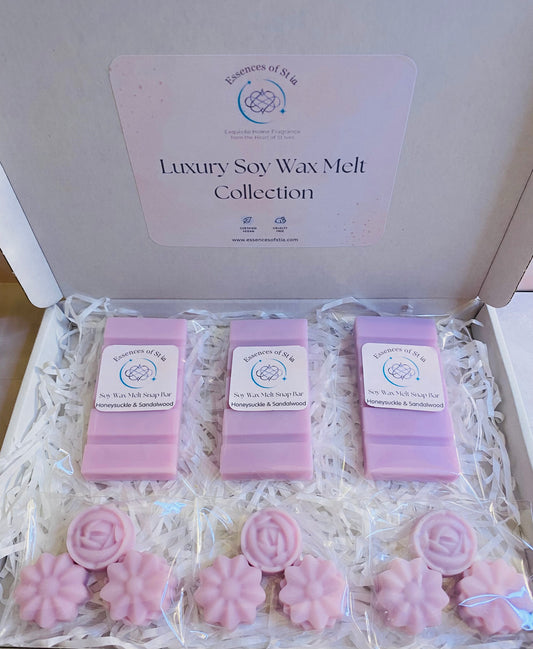 Honeysuckle & Sandalwood Soy Wax Melt Collection | Luxury Gift Set | Highly Scented | Long Lasting | Essences of St ia