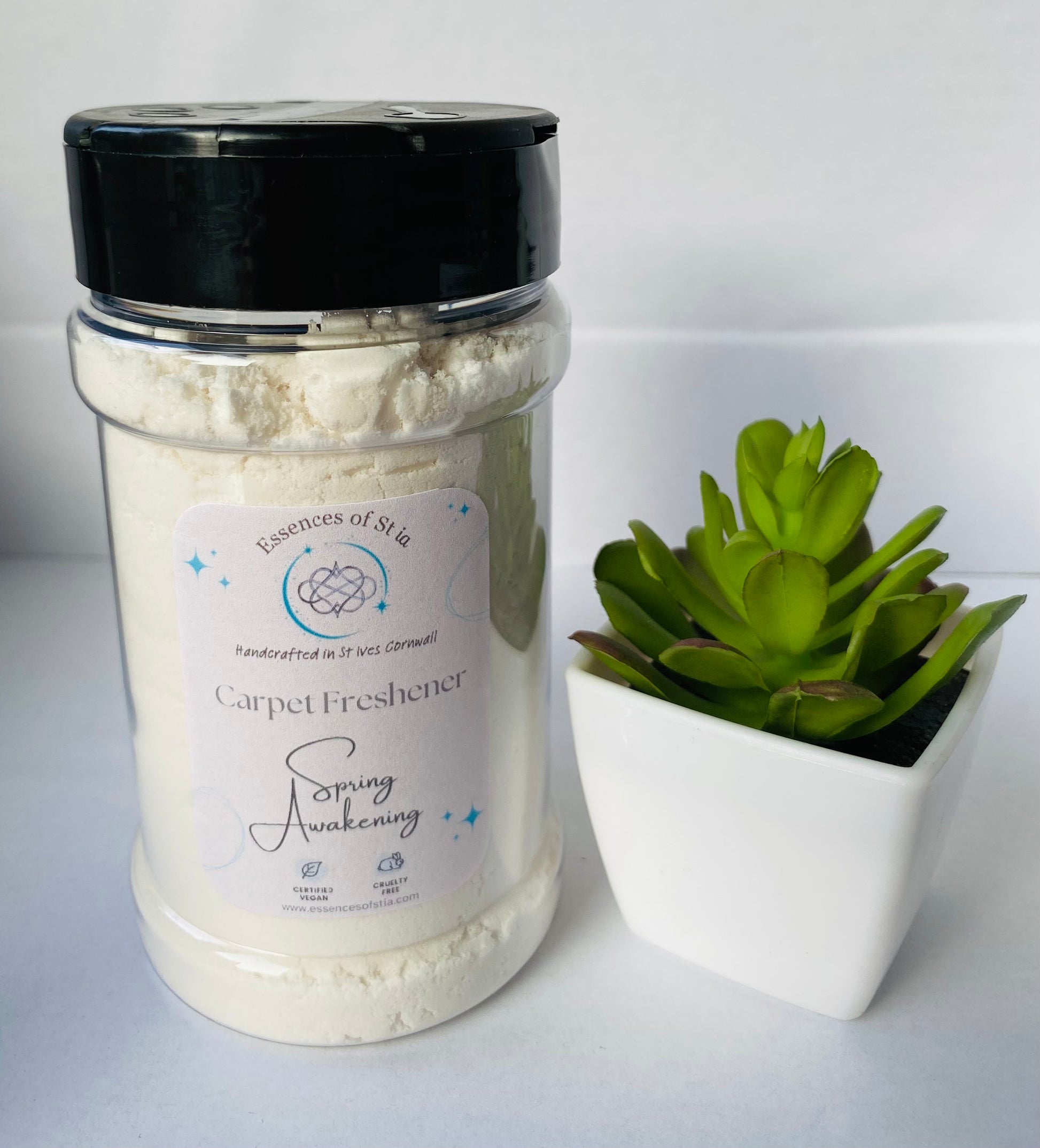 Spring Awakening Carpet Freshener - Long lasting, vegan, cruelty free freshener. Highly scented, eco-luxury handmade in St Ives, Cornwall. 