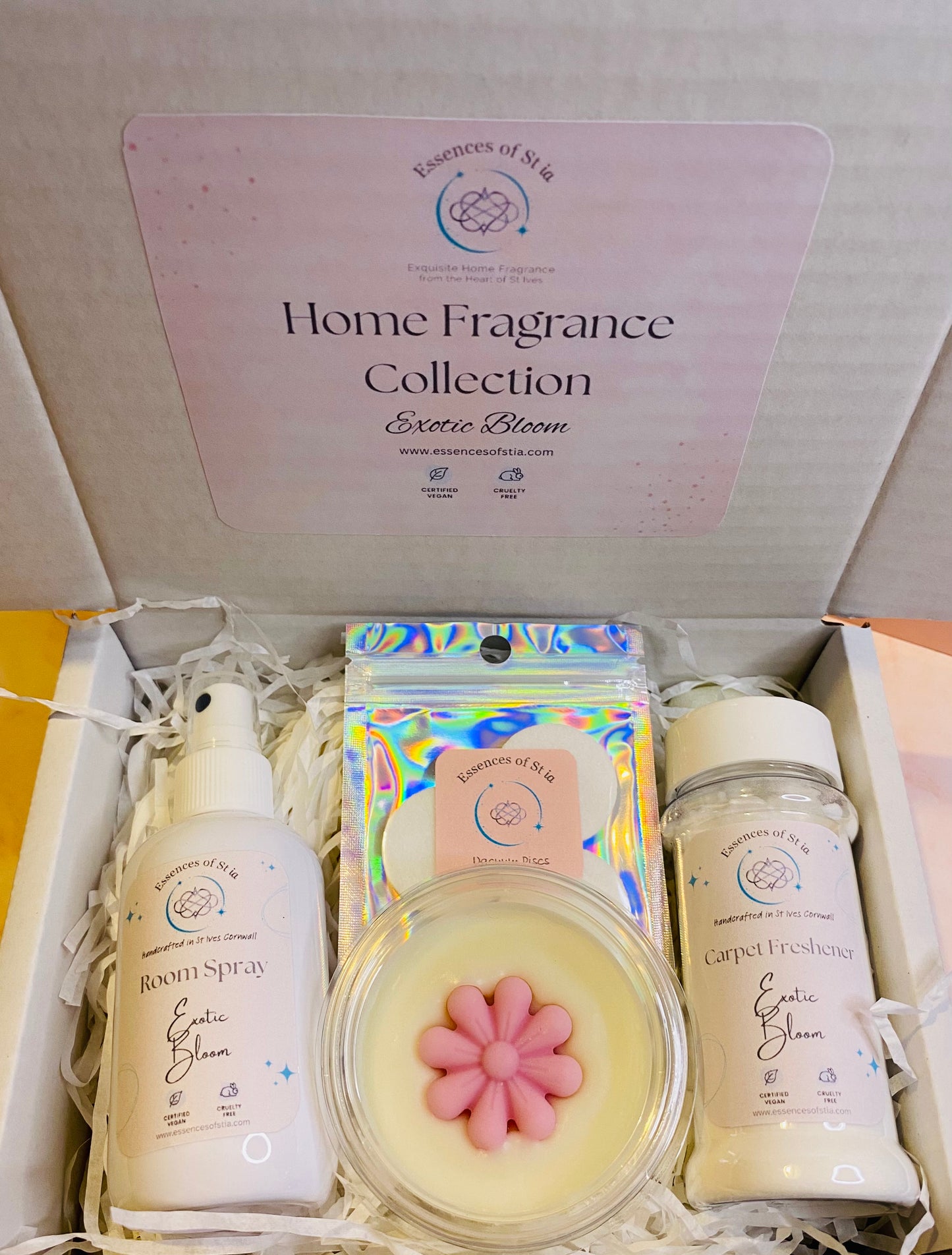 Exotic Bloom Home Fragrance Collection | Highly Scented Long-Lasting Vegan | Luxury Gift Set by Essences of St ia
