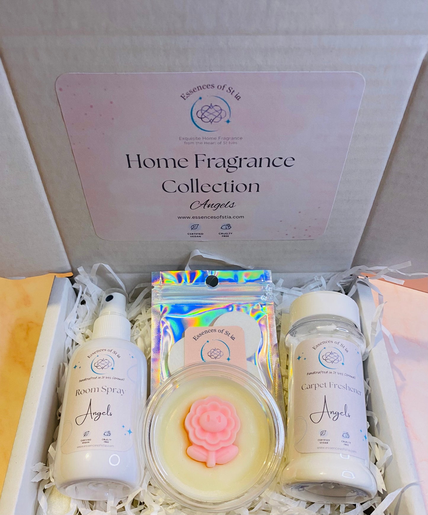 Angels Home Fragrance Collection | Highly Scented Long-Lasting Vegan | Luxury Gift Set by Essences of St ia