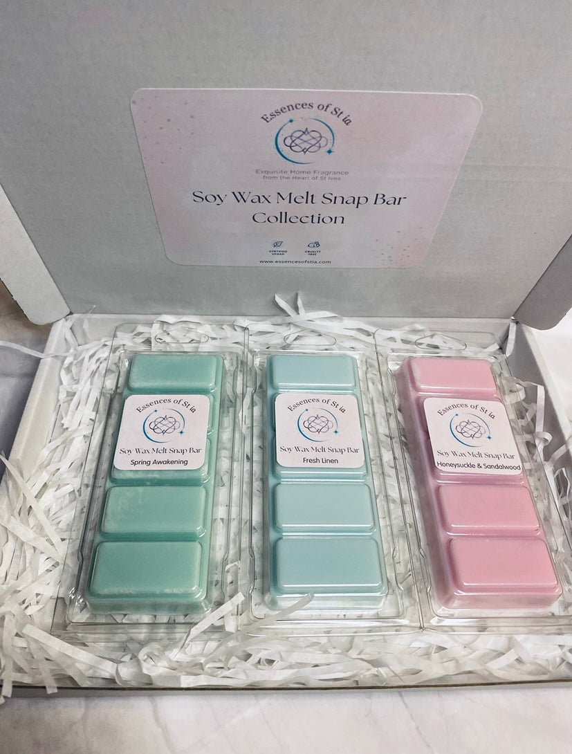 Soy Wax Melt Snap Bar Collection | Highly Scented | Long Lasting | Essences of St ia