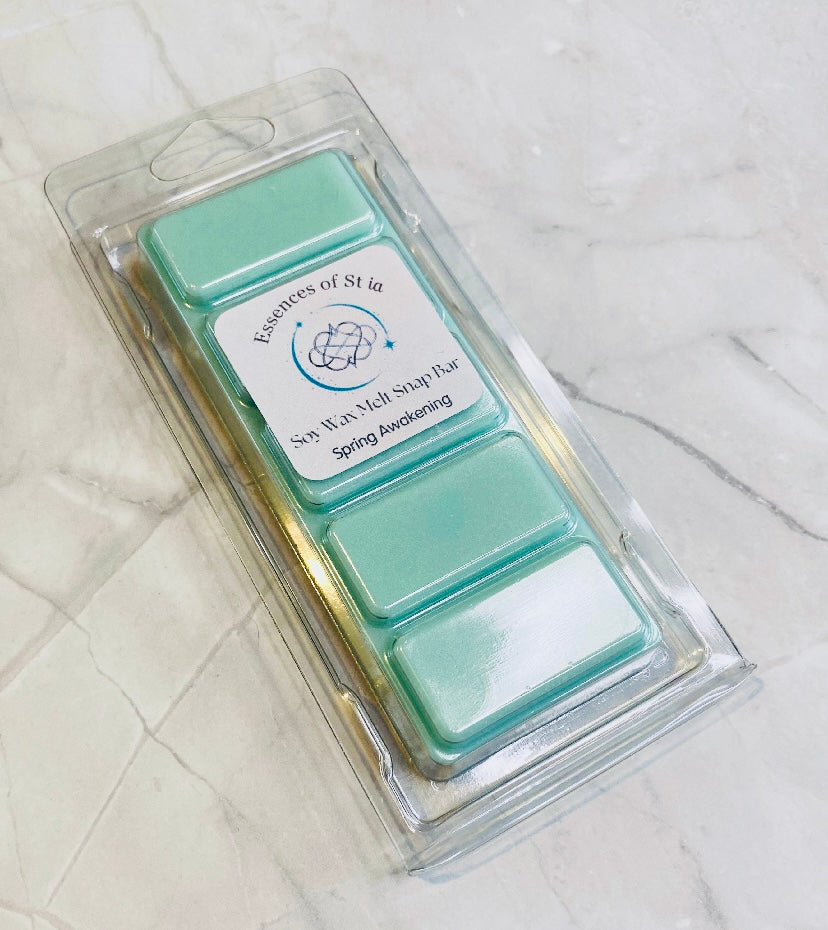 Spring Awakening Soy Wax Melt Snap Bar (50g) | Highly Scented Long Lasting Vegan Cruelty Free | Essences of St ia