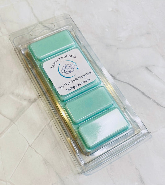 Spring Awakening Soy Wax Melt Snap Bar (50g) | Highly Scented Long Lasting Vegan Cruelty Free | Essences of St ia